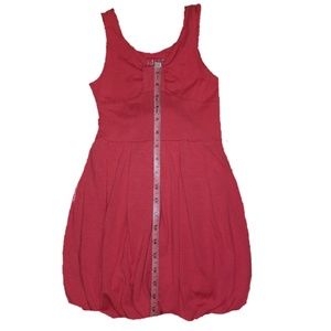 Coral sleeveless girls bubble dress size 6x